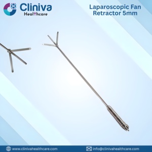 <b>Laparoscopic</b> Fan Retractor 5mmx330mm High Quality Reusable Surgical <b>Instruments</b> - Product Image 1