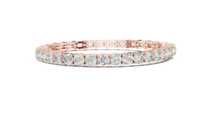 UNIQUE 2 IN 1 LAB GROWN DIAMOND TENNIS BRACELET IN 18KT <b>ROSE</b> <b>GOLD</b> FOR DAILY/OFFICE WEAR WEDDING ENGAGEMENT GIFTING FOR WOMEN - Product Image 3