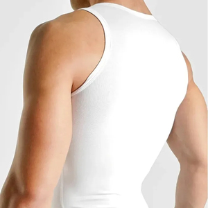 Camiseta Deportiva OEM Singlet Y Back para Hombre, de Algodón y Elastano, para Fisicoculturismo - Product Image 4