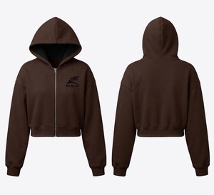 Hami Sports Sweat à capuche court zippé unisexe gris coupe classique couleur unie décontracté polaire 100% coton vêtement d'hiver service OEM - Product Image 4