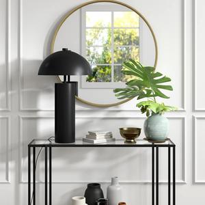 Lámpara de Mesa de Latón Pulido de Diseño con Pantalla de Tela para Iluminación Interior Contemporánea - Product Image 4