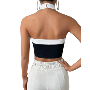 Sujetador deportivo casual sin costuras de alto soporte, cómodo y elegante para mujer, estilo halter, novedad. - Product Image 5