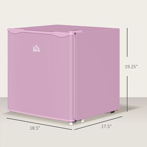 1.1 Cu.Ft Compact Upright <b>Freezer</b> <b>Mini</b> Countertop <b>Freezer</b> with Removable Shelves in Pink Color - Product Image 3