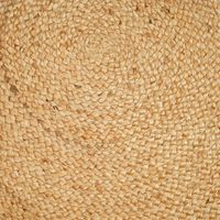 Tapis rond en jute 100% naturel fait main, écologique, tressé, pour sol, vente en gros