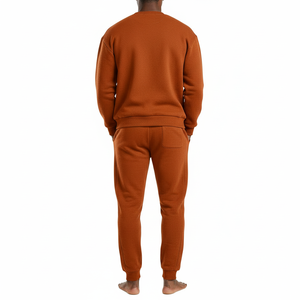 ชุดวอร์มผู้ชาย เสื้อสเวตเชิ้ตและกางเกงจ็อกเกอร์ผ้าฝ้ายฟลีซ ปักโลโก้ได้ตามสั่ง ขายส่ง รับผลิตแบบ OEM ODM - Product Image 2