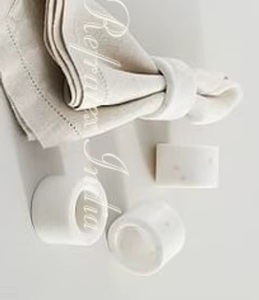 Anneaux de serviette en marbre faits à la main en gros, accessoires de table décoratifs de luxe pour mariages, hôtels et événements, export - Product Image 3
