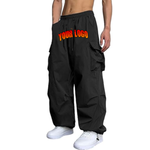 Pantalon cargo pour homme, style streetwear décontracté, coupe ample, multi-poches, de haute qualité, vente en gros OEM, personnalisable - Product Image 1