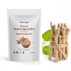 OEM Premium Ashwagandha Powder 100% Pure Natural Withania Somnifera Root Powder Ayurvedic Herbal Supplement for Energy Support - Product Image 1