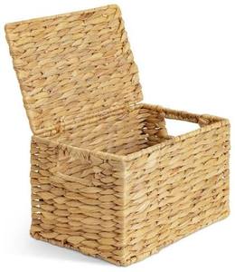 Minimalist Eco-Friendly Flexible Decorative Water Hyacinth Box Vietnam Sun-Cured Natural Fiber Sundries Organizer <b>Bin</b> - Product Image 1