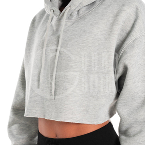 Sudaderas Cortas para Mujer, Sudaderas con Capucha de Forro Polar Sólido, Sudaderas Cortas para Gimnasio, Sudaderas Cortas - Product Image 2