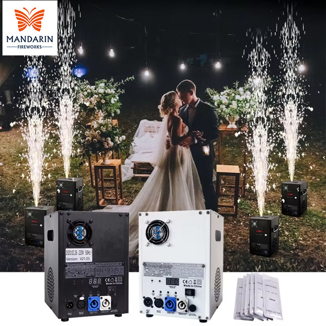Fogo De Artificio Electrical Stage Effects Machine Dmx Control Cold Stage Fireworks Fountain Sparkler