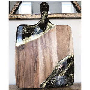 Planche de service en résine naturelle, style européen, pour cadeau de mariage, plateau à fromage, plateau de service, planche à découper - Product Image 6