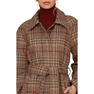 Manteau long d'hiver pour femme, doux, chaud et élégant, longueur intégrale, vente en gros, fabricant, manteau long élégant en laine pour femme - Product Image 5