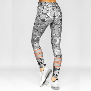 Custom Designer Sublimation High Yoga Waist Floral Printed <b>Leggings</b> Leggins Wholesale Casual <b>Workout</b> <b>Leggings</b> for Women - Product Image 4