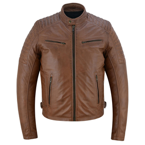 แจ็คเก็ตหนังผู้ชายมาใหม่ แจ็คเก็ตหนังฤดูหนาวคุณภาพสูง ระบายอากาศได้ดี สำหรับผู้ชาย ทันสมัยและทนทาน เสื้อคลุมผู้ชาย - Product Image 1