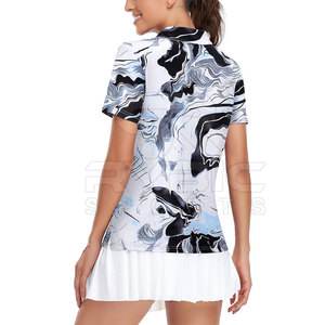Collection de vêtements de sport à séchage rapide de qualité supérieure pour femmes, polos imprimés avec impression de logo personnalisé pour la vente en ligne - Product Image 3