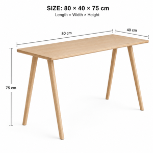 Modern Scandinavian <b>Desk</b> Solid Wood Legs Plywood Veneer Top Minimalist Home Office <b>Desk</b> Custom Size OEM ODM - Product Image 2