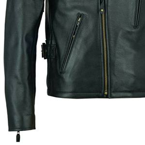 Chaqueta de cuero de motorista de piel de vaca auténtica para mujer, abrigo de moda con cremallera completa con estilo de Moto, nombre del equipo de carreras, talla XL para adultos - Product Image 5