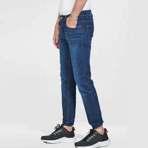 Pantalones Vaqueros de Mezclilla para Hombre, Corte Slim Recto, Ajuste Regular, Pantalones Largos Cómodos - Product Image 1