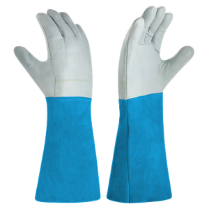 Top-Ranked CE Certified Heavy Duty Grain Split Leather TIG Welding <b>Gloves</b> with Cotton Liner Reflective Safety - Product Image 3