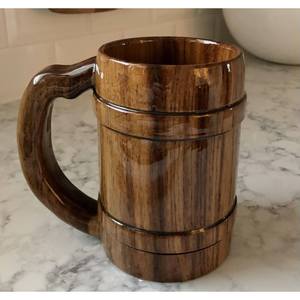 Handmade Wooden Mug for Beverage Use Smooth Surface and Strong Handle Design <b>Drinkware</b> - Product Image 3