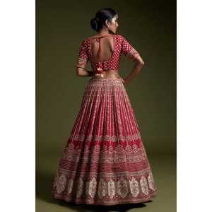 Conjunto de Lehenga Choli para Mujer de Diseñador, Hermoso Trabajo de Lentejuelas, Dori e Hilo - Product Image 1