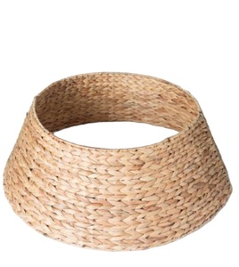 Falda para árbol de Navidad de jacinto de agua personalizada al por mayor, cuello para árbol de Navidad de junco marino tejido natural, fabricado en Vietnam por KingCraftViet - Product Image 5