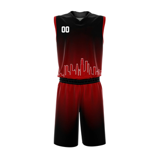 Ensembles de maillots de basket-ball pour hommes à impression numérique personnalisée, 100% polyester respirant, entièrement sublimés, uniformes de basket-ball d'été en gros - Product Image 5