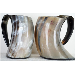 Mug en corne de bœuf imperméable fait main de qualité supérieure, design élégant, taille et logo personnalisables, 100% naturel, 500-100ml, pour la bière - Product Image 3