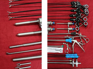 Kit d'instruments de chirurgie laparoscopique électrique à intervention minimale : Pinces, Ciseaux, Trocart, Porte-aiguille en acier inoxydable - Product Image 2