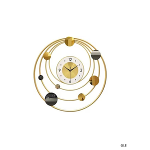 Luxury Gear Style Metal Wall <b>Art</b> <b>Clock</b> Big Silent Iron for Home Decor Abstract Pattern Needle Display for Living Room - Product Image 4
