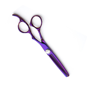 Titanium Muti Color Barber Hairdressing <b>Scissors</b> Sharp Razor Edge <b>Hair</b> <b>Thinning</b> <b>Scissors</b> Right Handed Barber Salon Use <b>Scissors</b> - Product Image 5