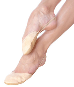 Half Sole Dance Rhythmic Gymnastic Toe Shoes Microfiber Lyrical Half Toe Shoes Half Shoes - Product Image 2