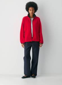 Veste polaire légère à fermeture éclair intégrale pour femme, style streetwear hiver, fournisseur OEM ODM pour le marché américain - Product Image 2