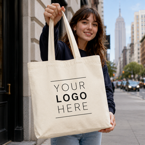 Custom Logo Organic Cotton <b>Canvas</b> <b>Tote</b> Bag Reusable Shopping Bag Long Handle Soft Shoulder Bag for Daily Travel - Product Image 2