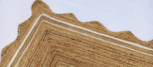 Scalloped Edge Jute <b>Rug</b> Custom Size Handmade Braided <b>Natural</b> <b>Fiber</b> Round Bohemian Eco-Friendly Non-Slip Low Pile Floor - Product Image 4