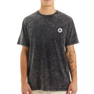 Camisetas de Verano para Hombre, Estilo Nuevo, Manga Corta, Tela de Algodón, Camisetas con Lavado Ácido para Adultos, Venta en Línea - Product Image 1