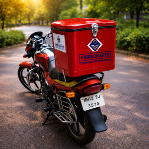 2026 FIBRERAFTS Top Case Moto 30L en Plastique Rouge pour Amélioration et Adaptation - Product Image 5