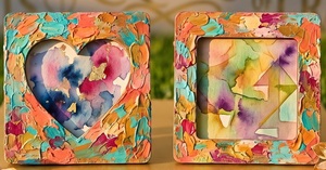 DIY MDF Photo Frame Fridge Magnet Frame Unfinished Craft Display for Kids Artists and Creative Projects - Product Image 5