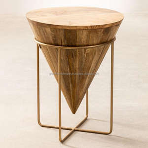 Mesa Auxiliar y de Esquina Moderna de Madera Maciza con Gabinete de Almacenamiento y Exhibición para Sala de Estar - GWE249 - Product Image 3