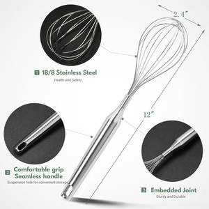 Batidor de Acero Inoxidable Premium a Precio Económico, Personalizado, Ligero, Bajo MOQ, Venta al Por Mayor - Product Image 2