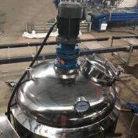 Mélangeur liquide industriel en acier inoxydable 304, équipement de mélange de détergent, de produits chimiques cosmétiques, de savon, réservoir de mélange chauffé avec agitateur