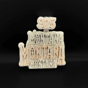 Pendentif Couronne Personnalisé Hip Hop Urbain Chrétien avec Diamants Glacés - Collection Legacy - Product Image 1