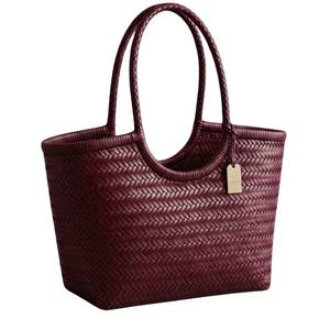 Bolso de Mano de Cuero Genuino Hecho a Mano, Directo de Fábrica, Espacioso y Ligero para Mujer, Ideal para Oficina y Viajes, con Bordado Personalizado, Reutilizable - Product Image 4