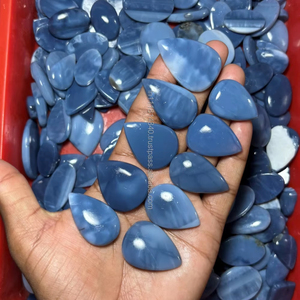 Lote al por mayor de ópalo azul natural de Owyhee, cabujones de diferentes formas y tamaños, ideales para la fabricación de joyas y manualidades. - Product Image 2