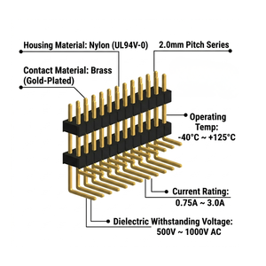 Conector de pines de alta resistencia de 2.54 mm para sistemas de vehículos eléctricos - Product Image 1