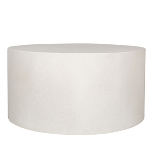 Mesa de Centro Redonda Moderna y Minimalista de GFRC Blanca, Ligera, Móvil, Decorativa para Sala de Estar, Fácil de Limpiar - Product Image 2