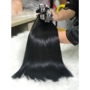 Extensions de cheveux humains vierges naturels de haute qualité, 100% vietnamiens, double trame, lisses, à bandes adhésives - Product Image 2