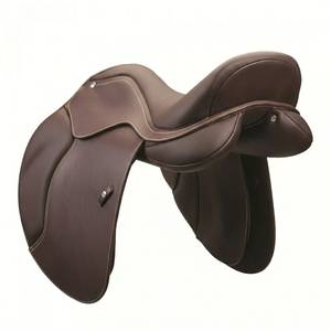 Silla de Montar Inglesa de Cuero Sintético Marrón para Caballos, para Salto Ecuestre, Entrenamiento y Equitación Profesional - Product Image 4
