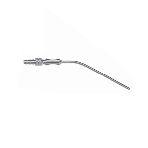Tube d'aspiration manuel chirurgical en acier inoxydable Metal Med ENT Fergusson avec raccord Luer, longueur 170 mm ou 180 mm - Product Image 3